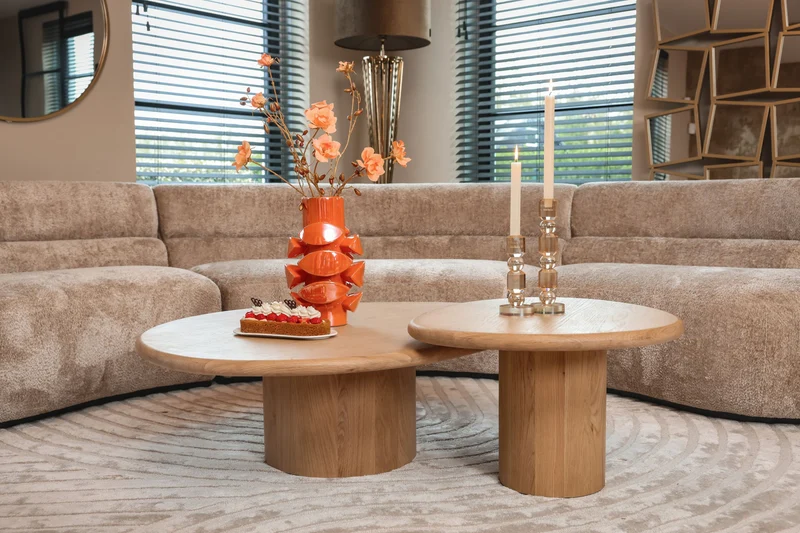 Kerzenhalter Meral in Braun, groß – Glas-Deko von Richmond Interiors