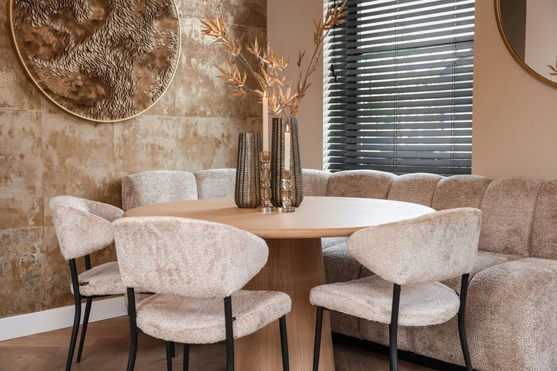Kerzenhalter Meral in Braun, groß – Glas-Deko von Richmond Interiors
