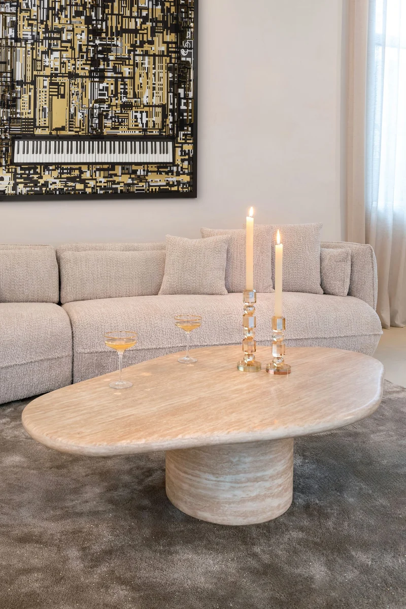 Kerzenhalter Meral in Braun, groß – Glas-Deko von Richmond Interiors