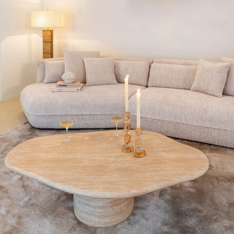 Kerzenhalter Meral in Braun, groß – Glas-Deko von Richmond Interiors