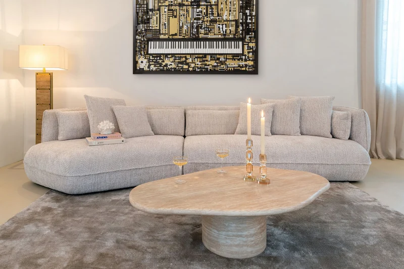 Kerzenhalter Meral in Braun, groß – Glas-Deko von Richmond Interiors