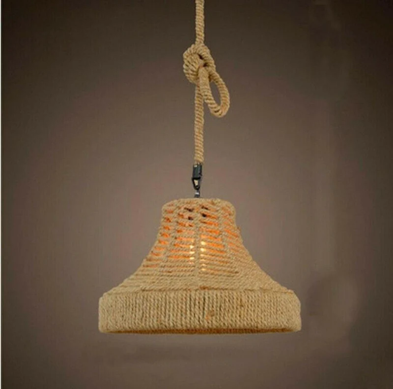 Hanfseil pendelleuchte & Hängelampen Mit käfigschirm~1340