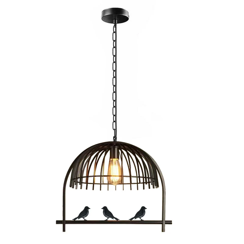 Moderne Decke Anhänger Kronleuchter Leuchten Lichter Anhänger Stil Vogelkäfig~1338
