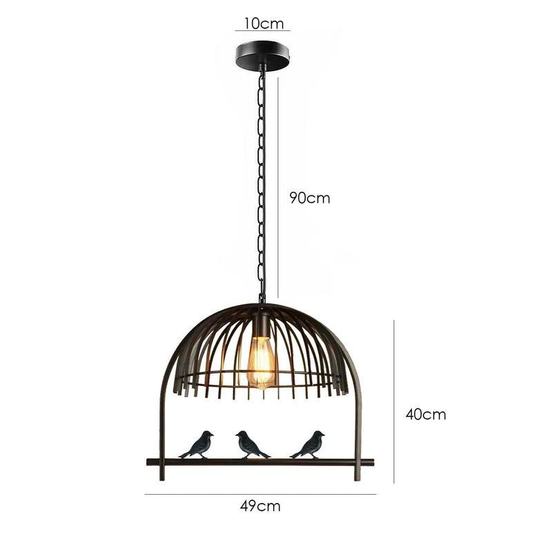 Moderne Decke Anhänger Kronleuchter Leuchten Lichter Anhänger Stil Vogelkäfig~1338
