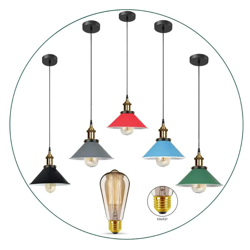 Industrielle Pendelleuchten Vintage Lampen deckenleuchte ~1335