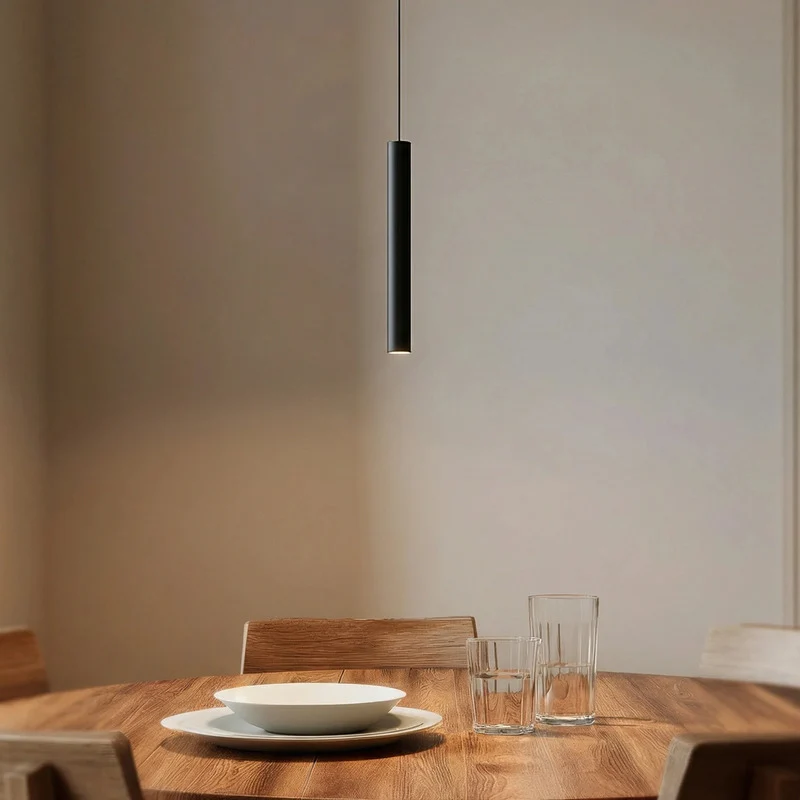B-Ware Lindby Pendelleuchte Hängelampe LED Lumaro schwarz Schienensystem dimmbar