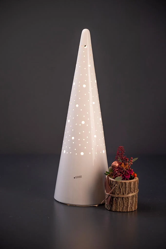 Lampe Losone weiß creme