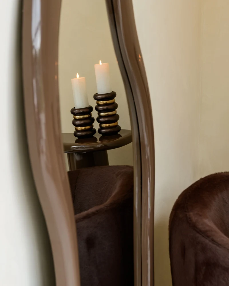 Richmond Kerzenhalter Eve bronze – kleiner Aluminium-Kerzenständer