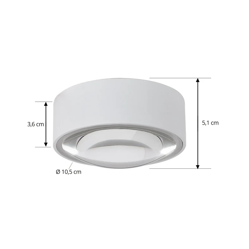 B-Ware Lindby LED Downlight Einbaustrahler Siaka weiß Metall Ø 5 cm IP65