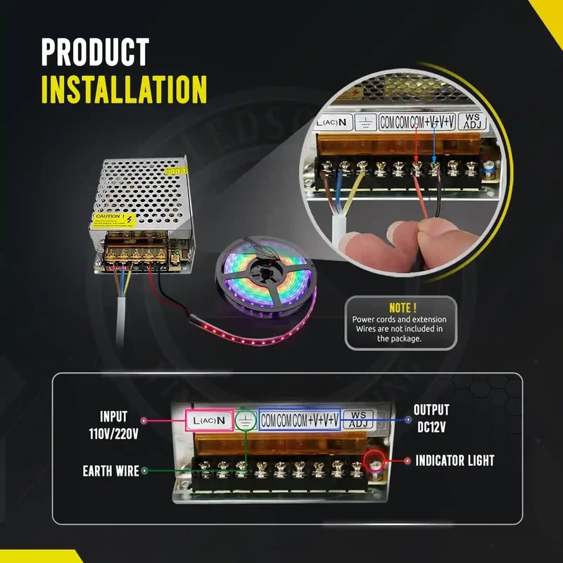 LED-Transformator für DC 5V Gleichstrom Schaltnetzteil~1075