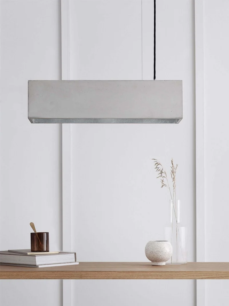 Gantlights B4 LED-Pendelleuchte Beton 56cm dimmbar