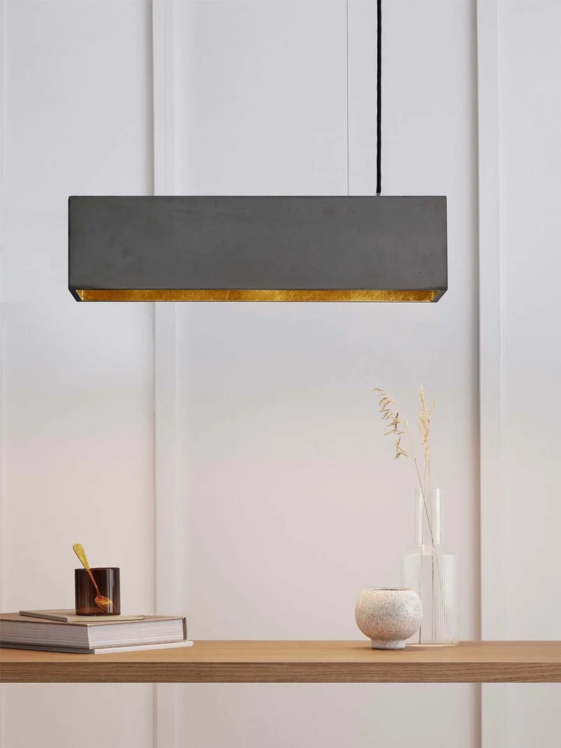 Gantlights B4 LED-Pendelleuchte Beton 56cm dimmbar
