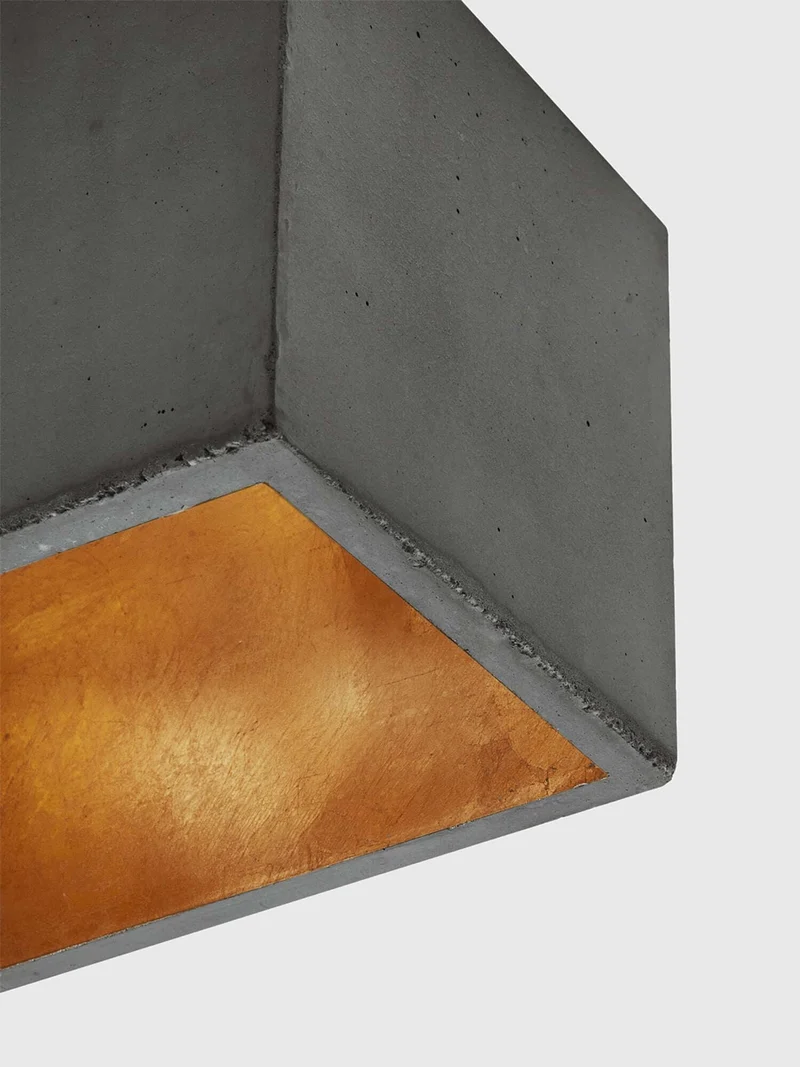 Gantlights B4 LED-Pendelleuchte Beton 56cm dimmbar