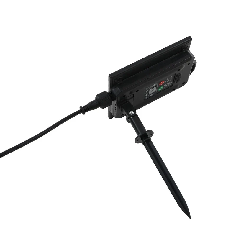 9x B-Ware Lindby Solar Gartenleuchte Syrene LED Außenlampe Poller schwarz 33,7cm IP65