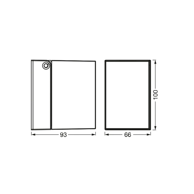 B-Ware OSRAM Außenwandleuchte ENDURA CLASSIC CUBE schwarz dimmbar IP44 Aluminium 10cm