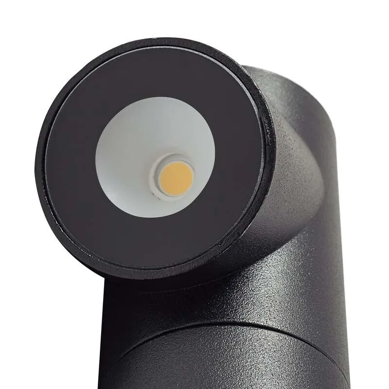 B-Ware Lindby Wegeleuchte Gartenleuchte Luzian LED Pollerleuchte anthrazit 80cm IP65