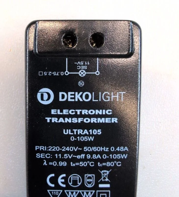 B-Ware Deko Light LED Trafo Konstantspannung dimmbar 105W 9.80A 11.5V schwarz