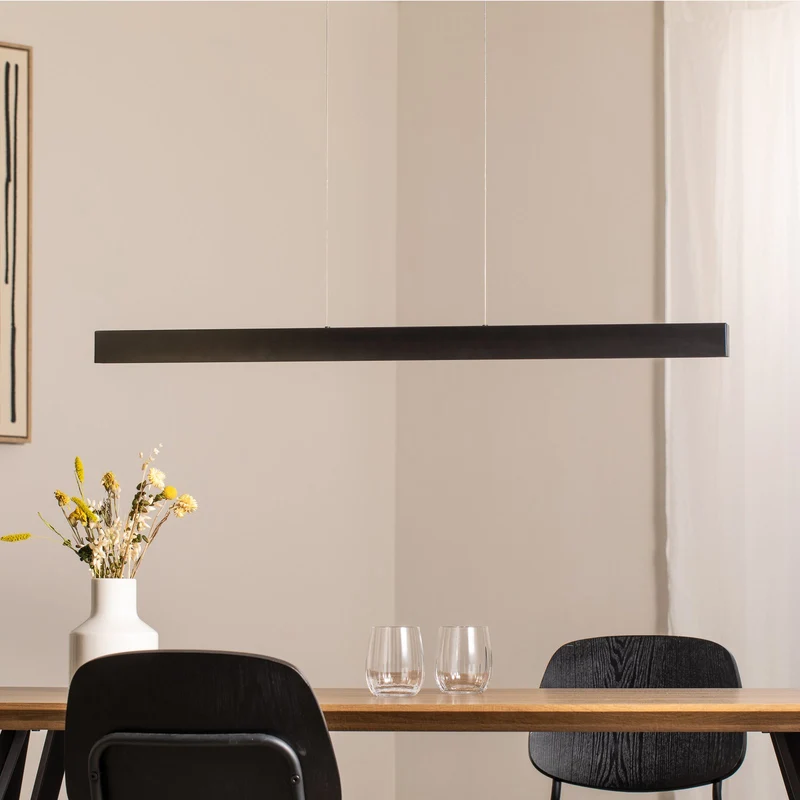 B-Ware Argon LED-Pendelleuchte Hängeleuchte Leuchte anthrazit Stahl Länge 100 cm739