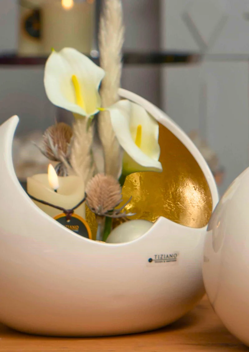 Schale Toriani creme/gold