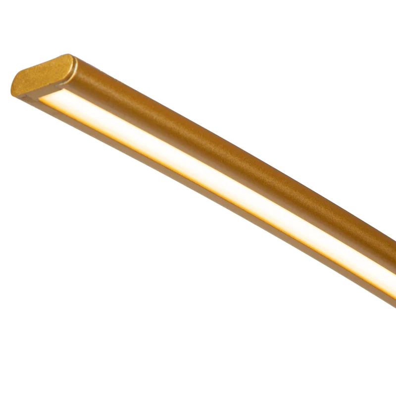 B-Ware Lucide LED Bogenleuchte Stehleuchte Curve goldmatt Marmor 192cm dimmbar