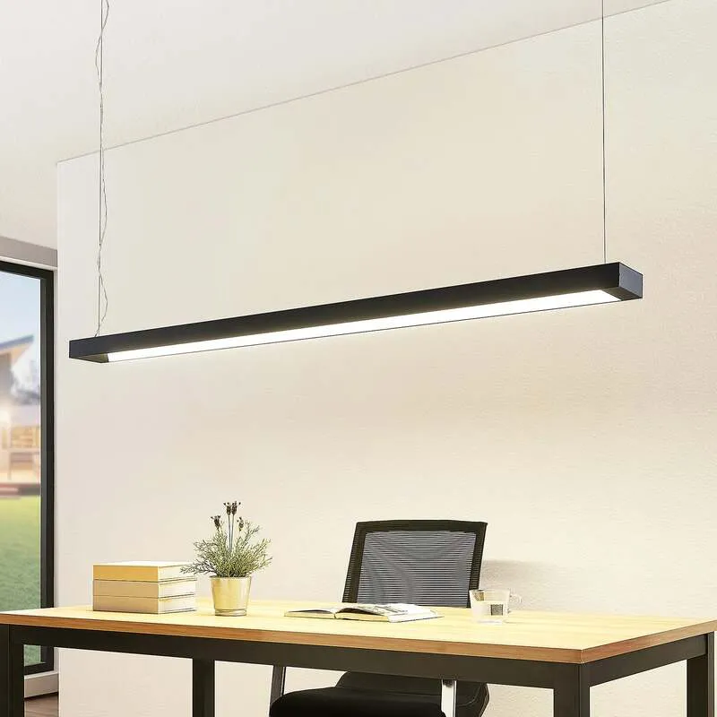 B-Ware Arcchio LED Pendelleuchte Hängelampe Cuna schwarz Bürobeleuchtung Aluminium