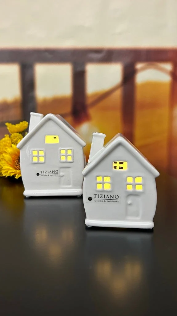 Deko Haus Casa LED breit