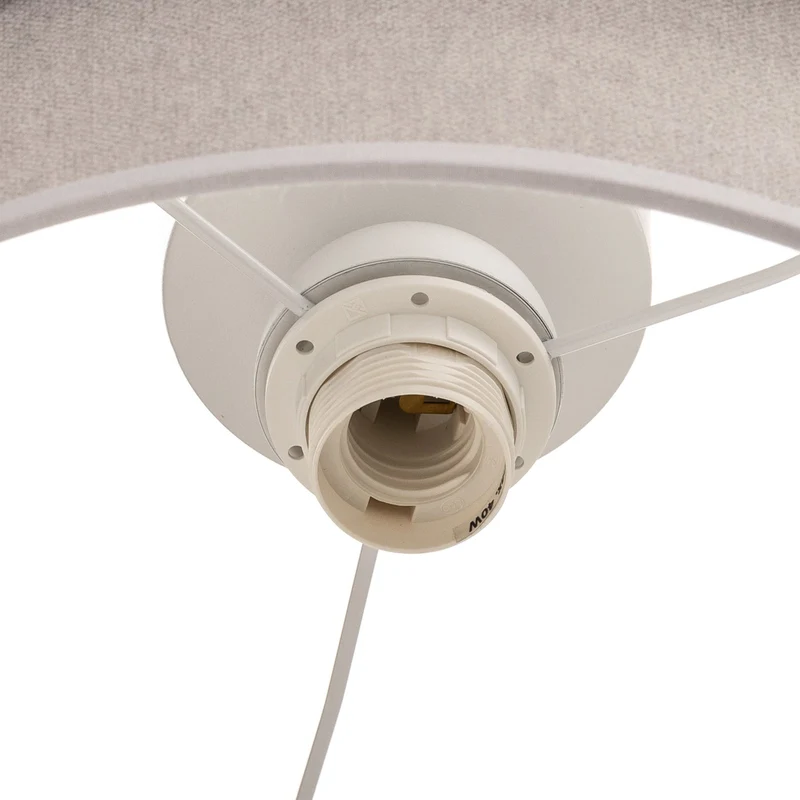 B-Ware Pastell Deckenlampe Trio Leuchte Lampe Ø 45cm pink grau hellgrau Samt Licht