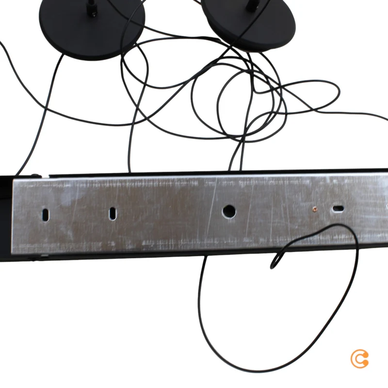 B-Ware Fabas Luce Pendelleuchte Hängeleuchte Deva LED Amber Glas Metall Dimmbar 115 cm