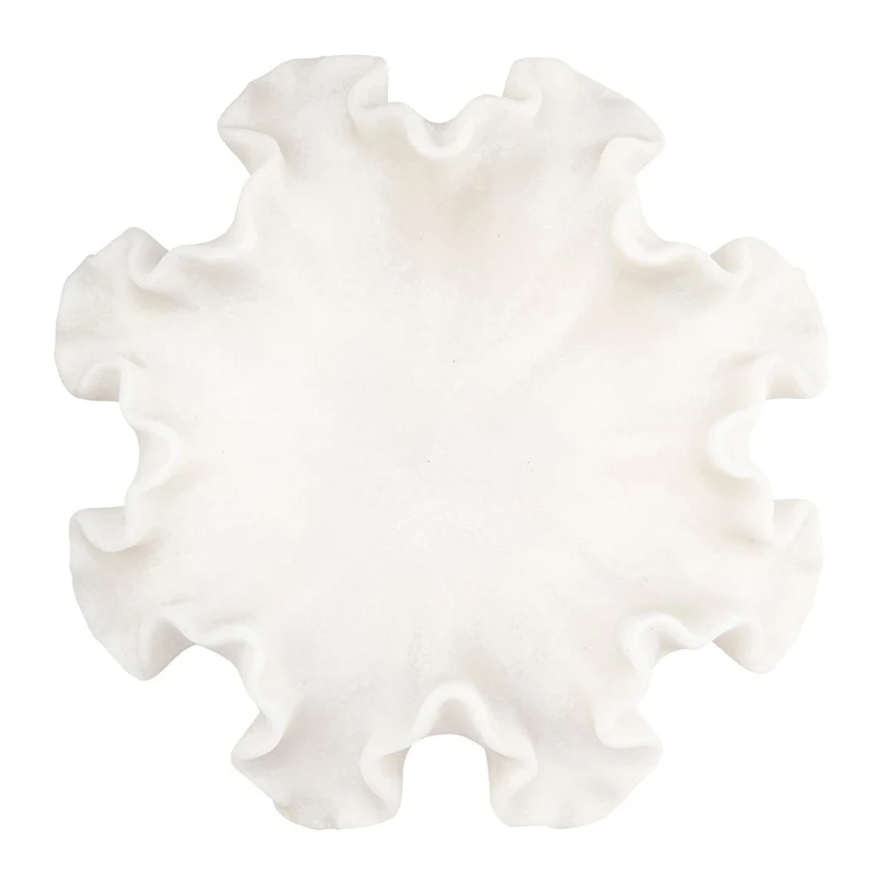 Richmond Schale Lola white – dekorative Deko-Schale in Korallenoptik