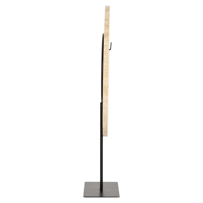 Richmond Dekoratives Objekt Manou beige, Travertin & Metall