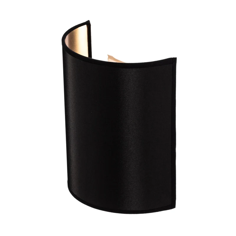 B-Ware Euluna Wandleuchte Leuchte Lampe schwarz gold Metall E27 Austauschbar Dimmbar