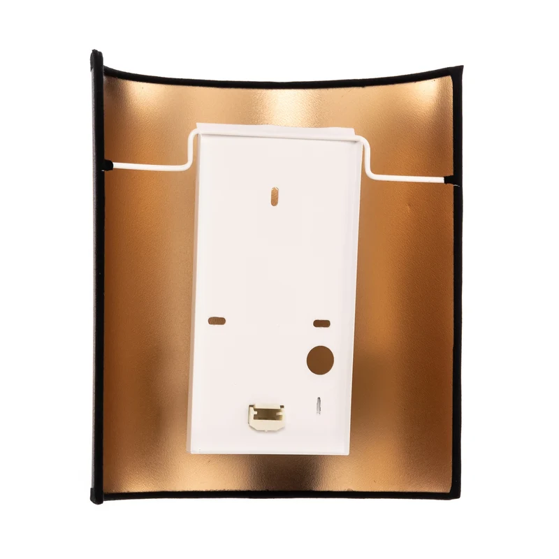 B-Ware Euluna Wandleuchte Leuchte Lampe schwarz gold Metall E27 Austauschbar Dimmbar