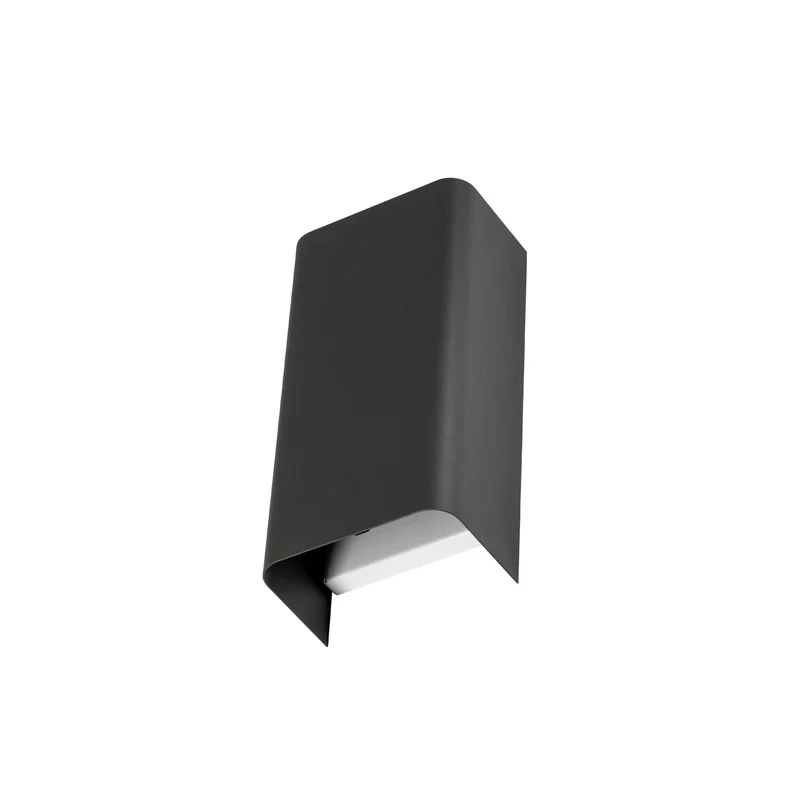 B-Ware Nowodvorski Lighting Wandleuchte Lampe Bergen dunkelgrau Metall 23 cm GU10 Spot