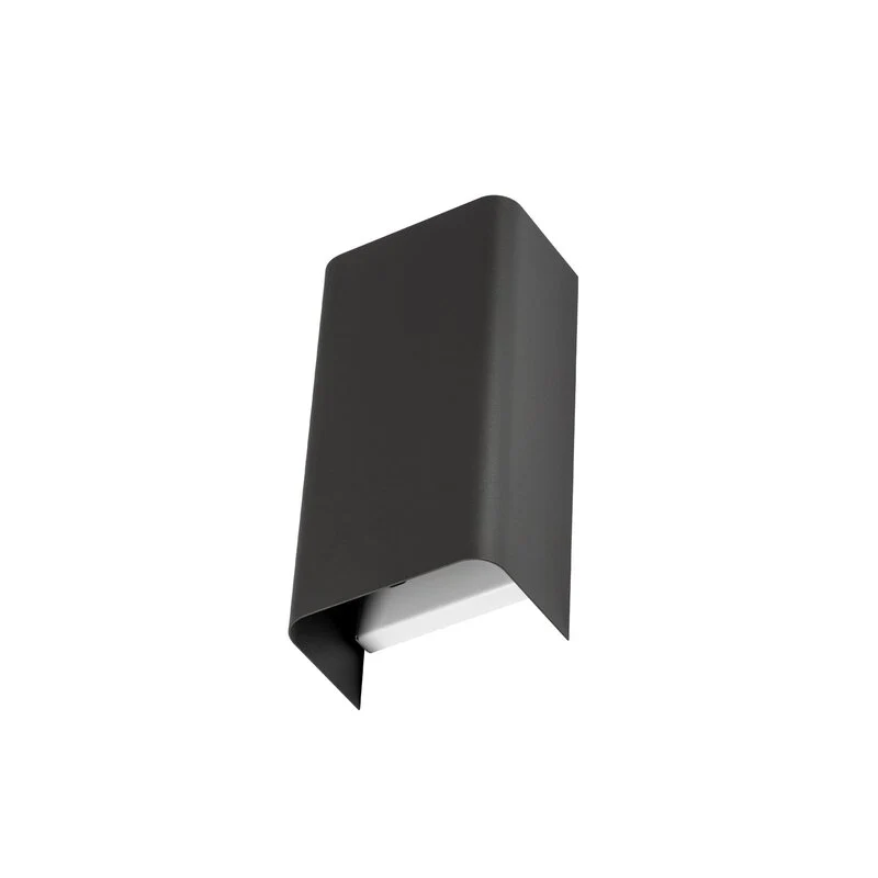 B-Ware Nowodvorski Lighting Wandleuchte Lampe Bergen dunkelgrau Metall 23 cm GU10 Spot