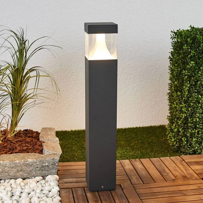 B-Ware Lucande Wegelampe Egon Wegeleuchte Gartenleuchte Sockelleuchte für außen mit LED