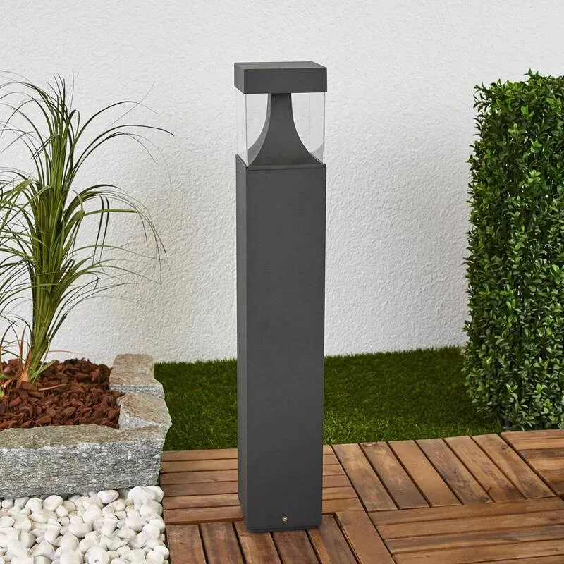 B-Ware Lucande Wegelampe Egon Wegeleuchte Gartenleuchte Sockelleuchte für außen mit LED
