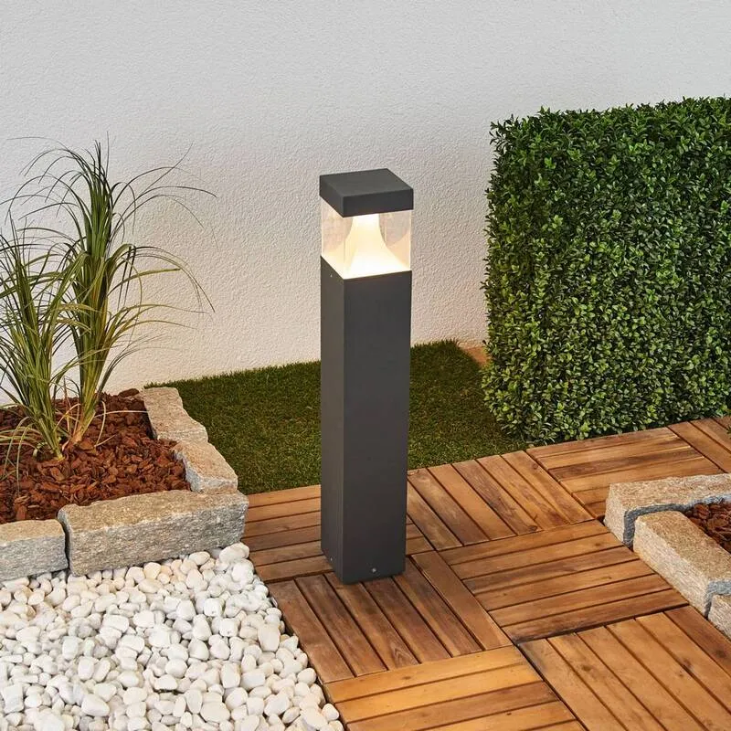 B-Ware Lucande Wegelampe Egon Wegeleuchte Gartenleuchte Sockelleuchte für außen mit LED