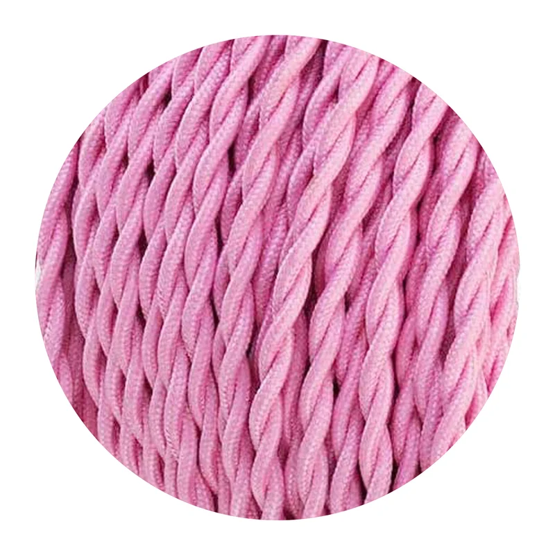 Wohnzimmerlampen Decke - Twist Kabel 2x0,75mm² Rosa~1174