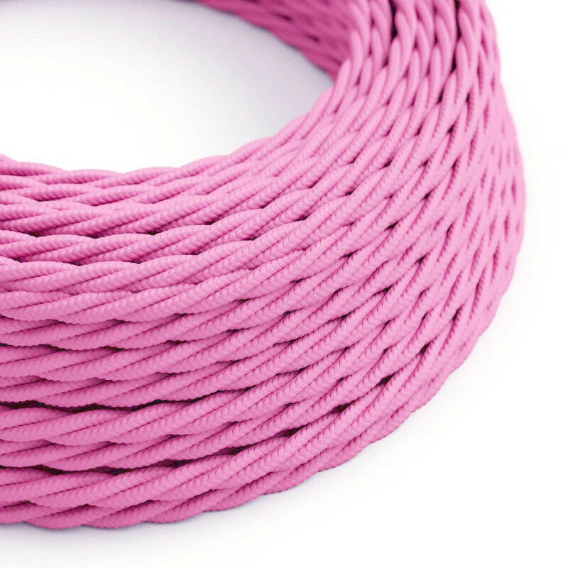Wohnzimmerlampen Decke - Twist Kabel 2x0,75mm² Rosa~1174