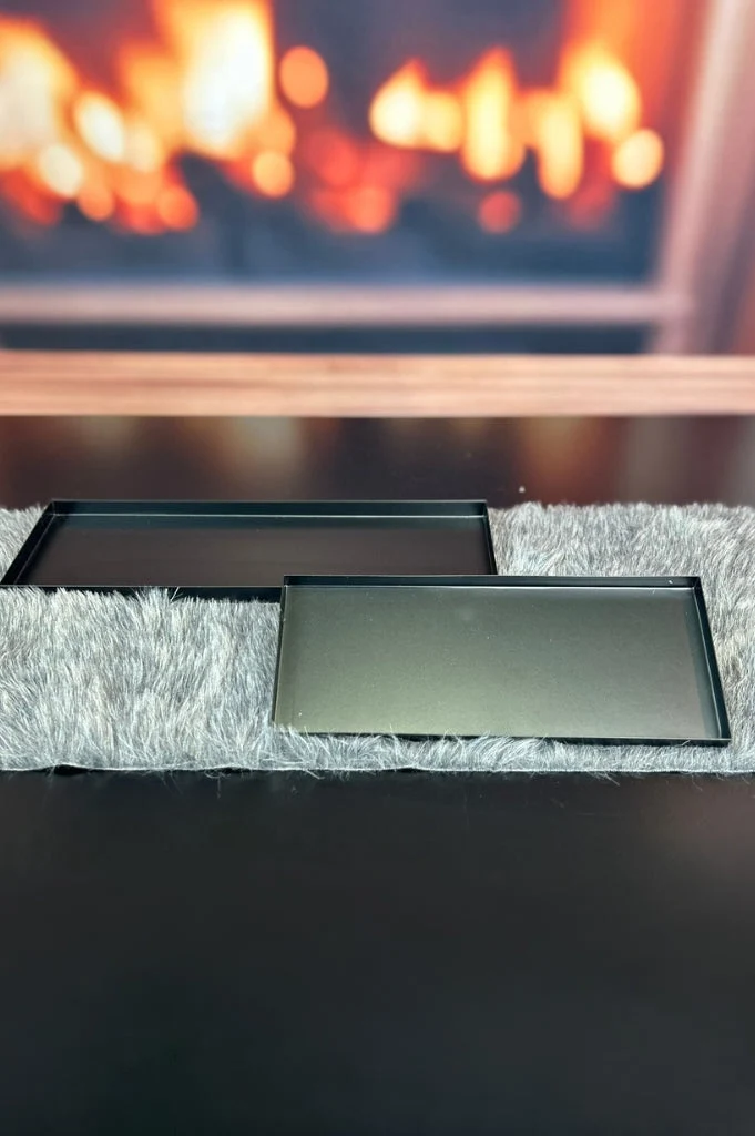 Metallschale Legri rechteckig schwarz