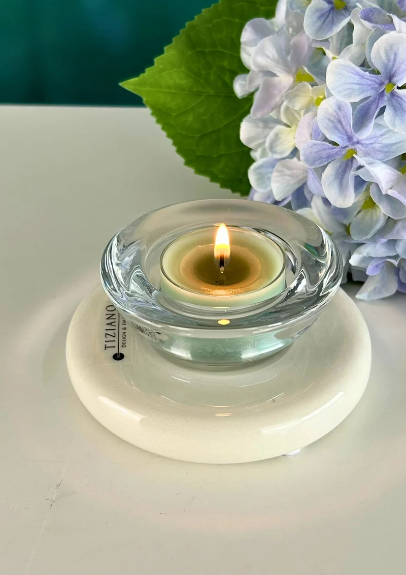 Dekolicht Lumina creme-weiß mit Trixy Glas klar