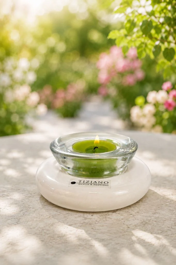 Dekolicht Lumina creme-weiß mit Trixy Glas klar