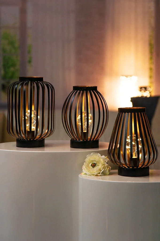Lichtobjekt Glow LED schwarz Metall in 3 Versionen