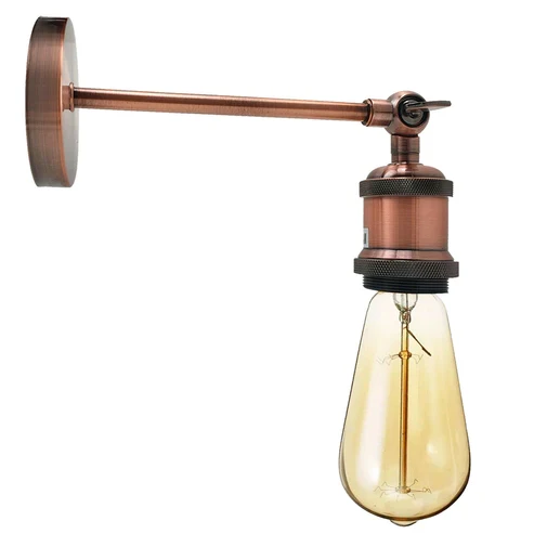Vintage Wandleuchte Innen Verstellbar Wandlampe Metall E27 ~1309