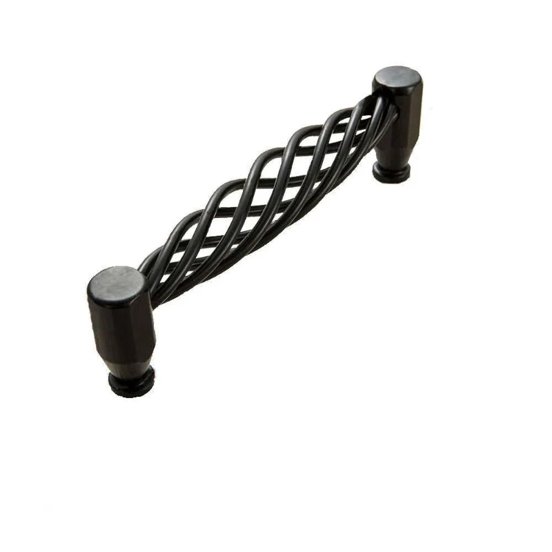 Ledsone Schrankgriff Schwarz 96mm Vogelnest Design ~1295