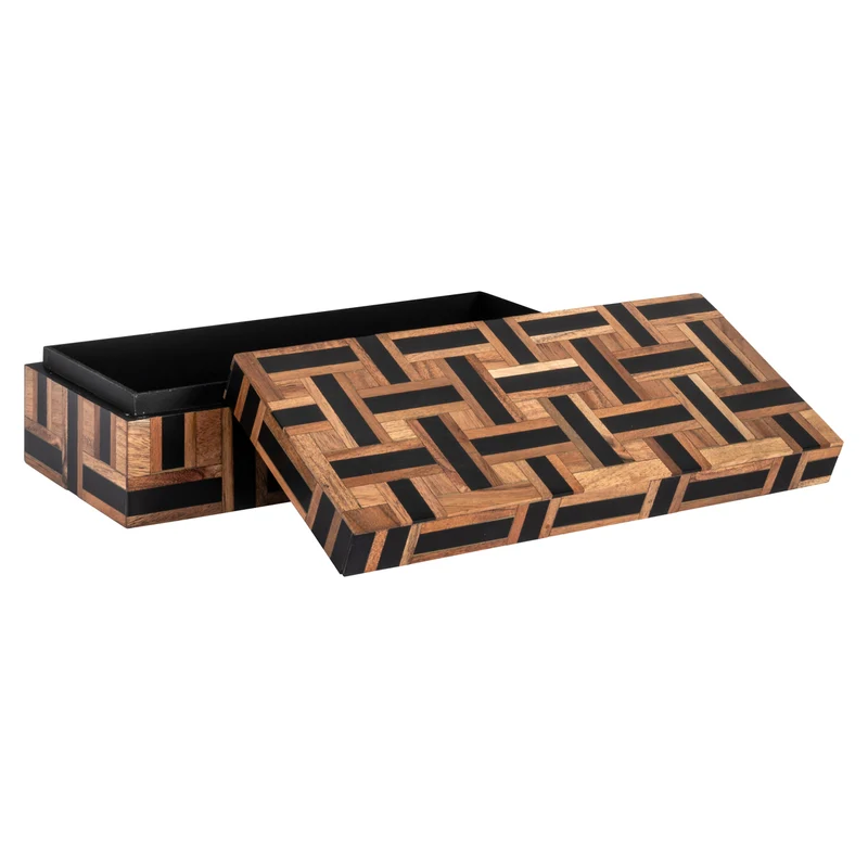Richmond Aufbewahrungsbox Floor braun – Deko-Box aus Harz & MDF
