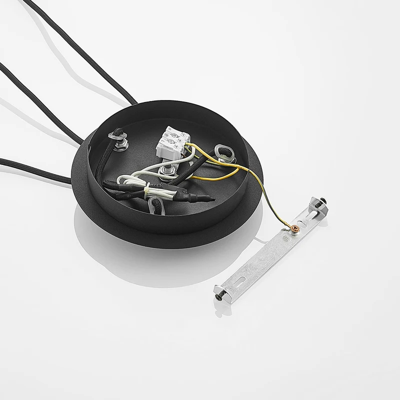B-Ware Lucande Zyli Pendelleuchte Hängeleuchte Deckenlampe Lampe dreiflammig rauchgrau