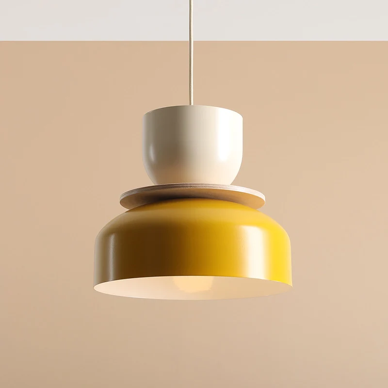 B-Ware ALDEX Hängeleuchte Uto Lampe Pendelleuchte Deckenlampe gelb/creme Metallschirm