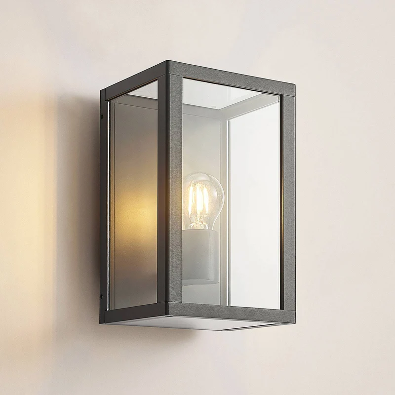B-Ware Lindby Giavanna Außenwandleuchte Wandleuchte Außenleuchte Außenlampe Lampe 28 cm