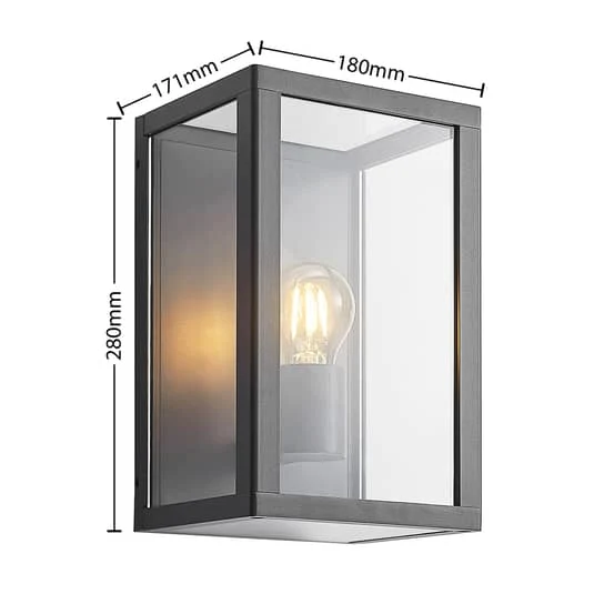B-Ware Lindby Giavanna Außenwandleuchte Wandleuchte Außenleuchte Außenlampe Lampe 28 cm
